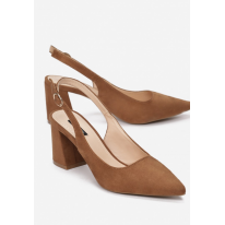 Brown Women's Pumps on a post 1595-54-brown