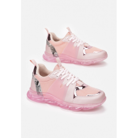 Różowe Sneakersy Damskie  8579-45-pink