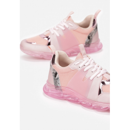 Różowe Sneakersy Damskie  8579-45-pink