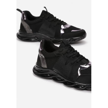 Czarne Sneakersy Damskie  8579-38-black