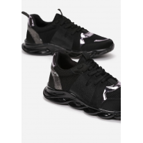 Black women's sneakers 8579-38-black