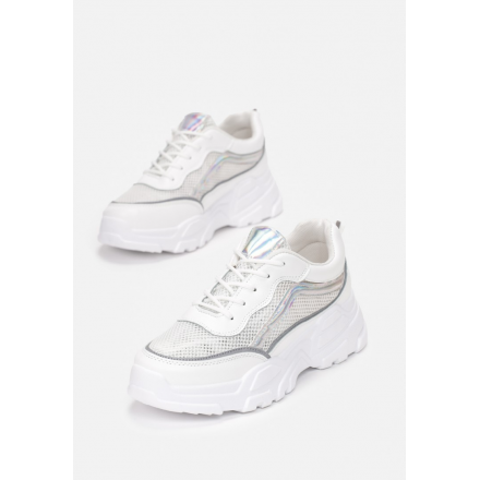 Białe Sneakersy Damskie  8551-71-white