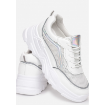 Białe Sneakersy Damskie  8551-71-white