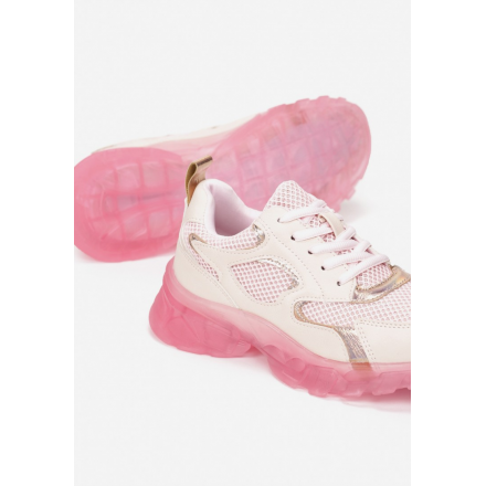 Pink women's sneakers 8553-45-pink