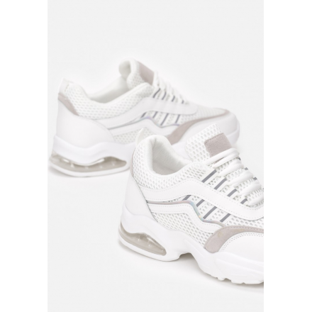 Białe Sneakersy Damskie  8546-71-white