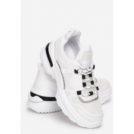 Białe Sneakersy Damskie 8543- 8543-71-white