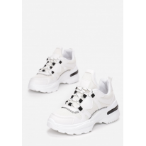 Białe Sneakersy Damskie 8543- 8543-71-white