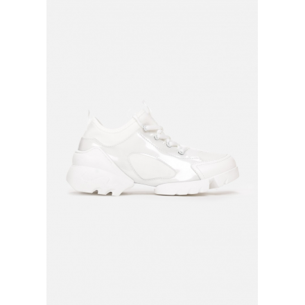 Białe Sneakersy Damskie  8544-71-white