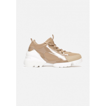 Beige women's sneakers 8544-42-beige