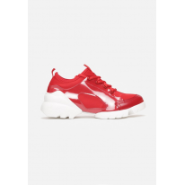 Czerwone Sneakersy Damskie  8544-64-red