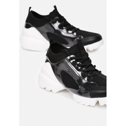 Czarne Sneakersy Damskie  8544-38-black