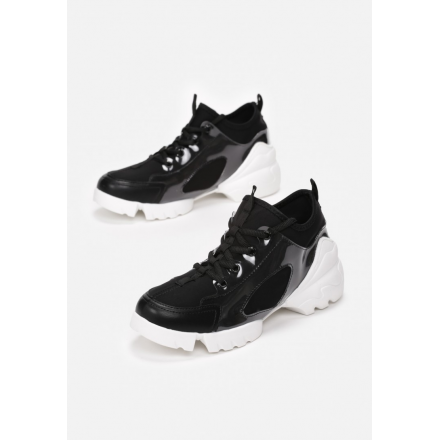 Czarne Sneakersy Damskie  8544-38-black