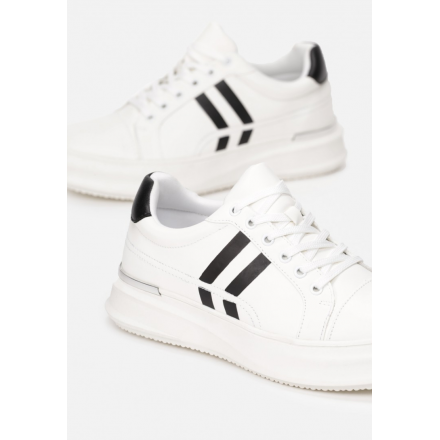 Białe Sneakersy Damskie  8580-71-white