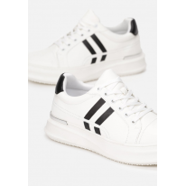 Białe Sneakersy Damskie  8580-71-white