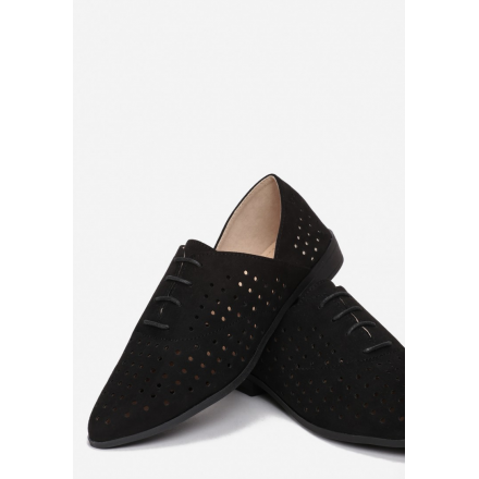 Black Openwork women's shoes 3351-38-black