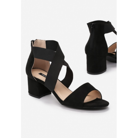 Black women's sandals on the post 1603-38-black