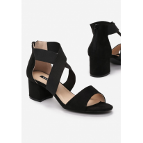 Black women's sandals on the post 1603-38-black