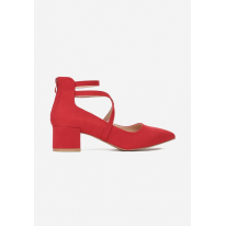 Red women's pumps 3343-64-red