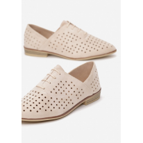 Light beige Openwork women's shoes 3351-43-l.beige