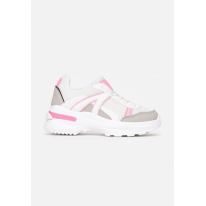 White and pink women's sneakers 8539-83-white/pink