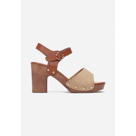 Beige Women's Sandals on a post 6286-42-beige