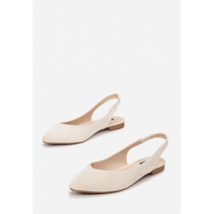 Beige women's flat sandals 7379-42-beige