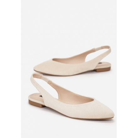 Beige women's flat sandals 7379-42-beige
