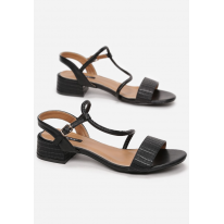 Black women's sandals on the post 3384-38-black