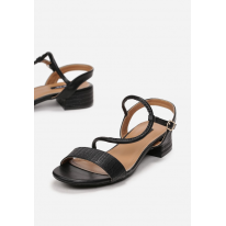 Black women's sandals on the post 3384-38-black