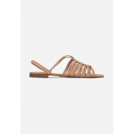 Beige Women's flat sandals 3356-42-beige