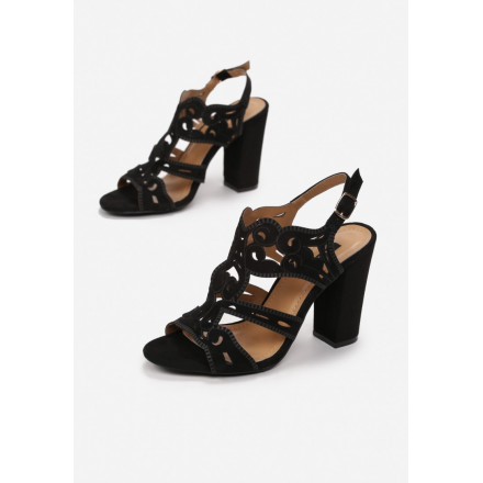 Black women's sandals 3394-38-black