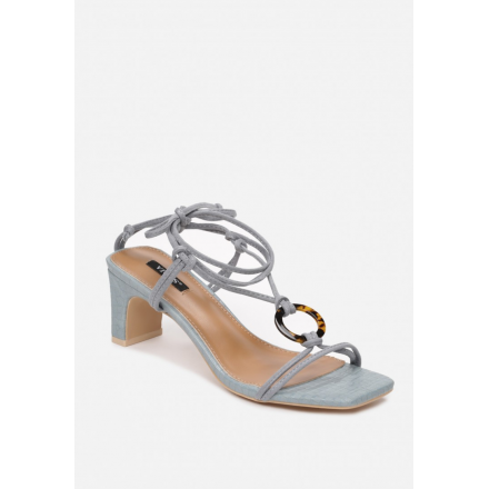 Blue women's sandals on a post 3367-51-blue