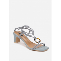 Blue women's sandals on a post 3367-51-blue