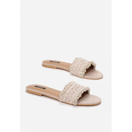 Beige women's slippers 3369-42-beige
