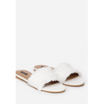 White women's slippers 3369-71-white