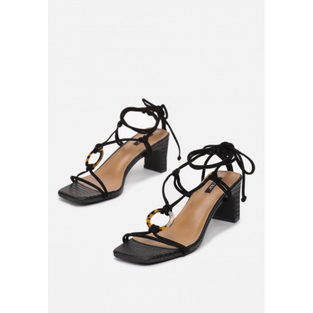 Black women's sandals on a post 3367-38-black