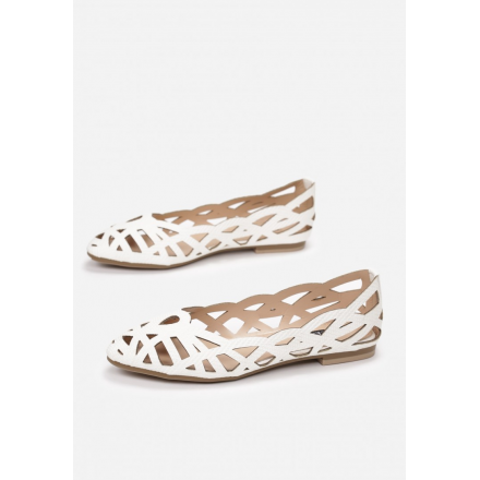 Openwork Ballerinas 3348-71-white