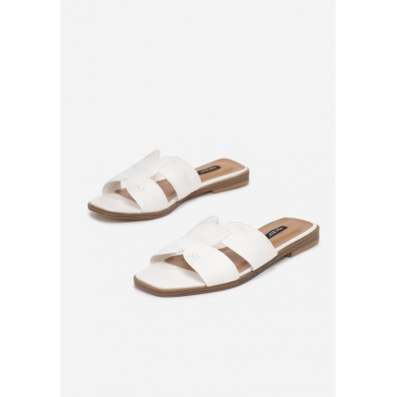 White women's slippers 3361-71-white