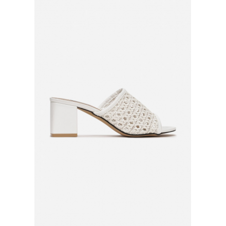 White women's slippers 3393-71-white