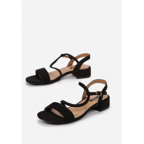 Black women's sandals 3385-38-black
