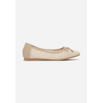 Light beige women's ballerinas 3349-43-l.beige