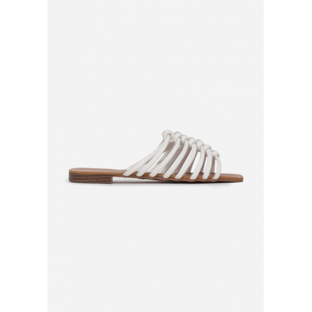 White women's slippers 3353-71-white