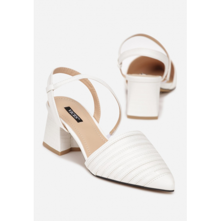 White women's sandals 3372-71-white