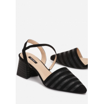 Black women's sandals 3372-38-black