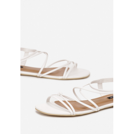 Białe Sandały 3358-71-white