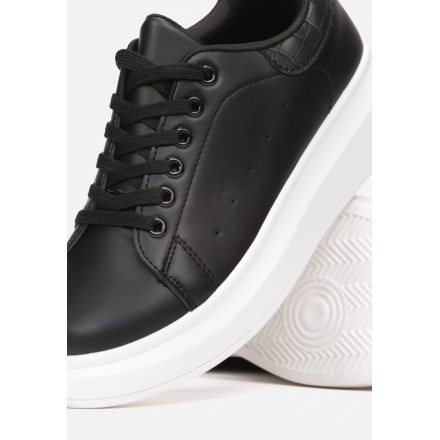 Czarno-Białe Sneakersy 8538-1B 8538-1B-98-black/white