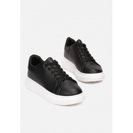 Black and White Sneakers 8538-1B 8538-1B-98-black/white