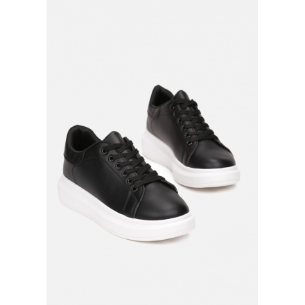 Czarno-Białe Sneakersy 8538-1B 8538-1B-98-black/white