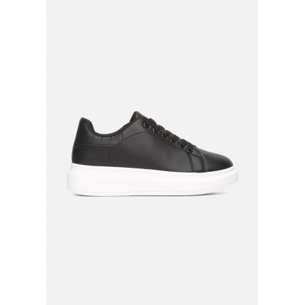 Black and White Sneakers 8538-1B 8538-1B-98-black/white