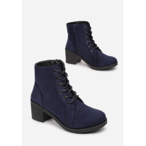 Women's navy blue boots T124- T124-50-navy